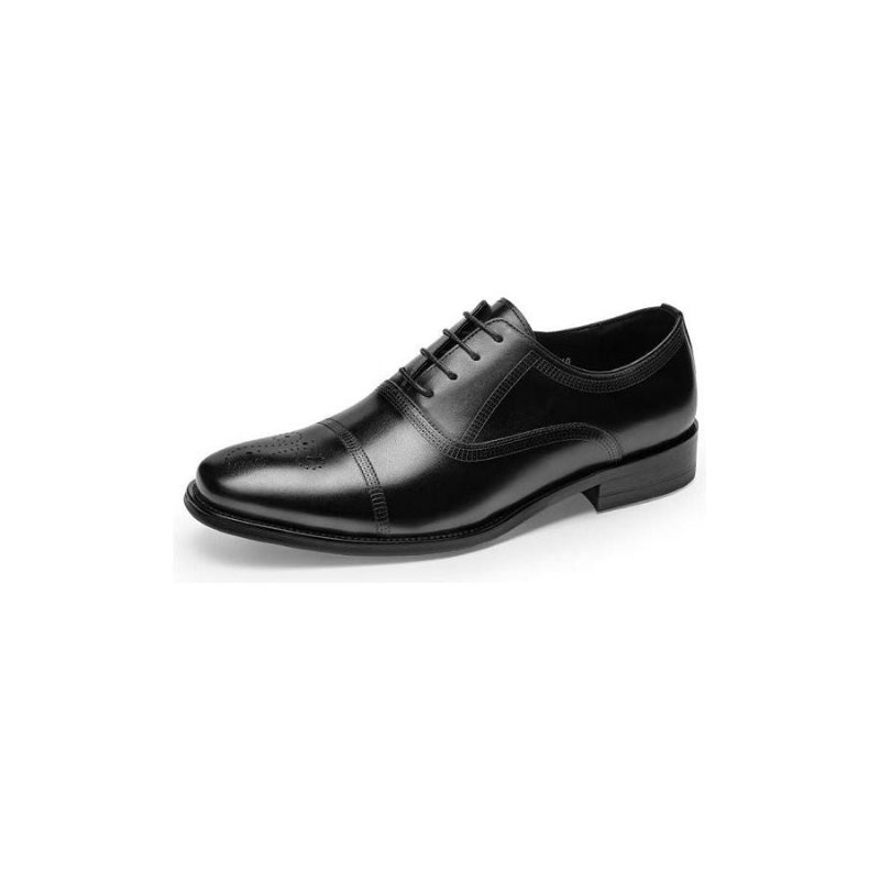 Formele Herenschoenen Luxe Lederen Elegantie Oxford-kledingschoenen - Zwart