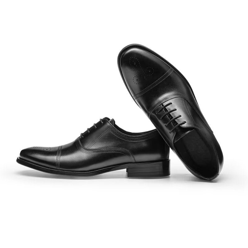 Formele Herenschoenen Luxe Lederen Elegantie Oxford-kledingschoenen - Zwart