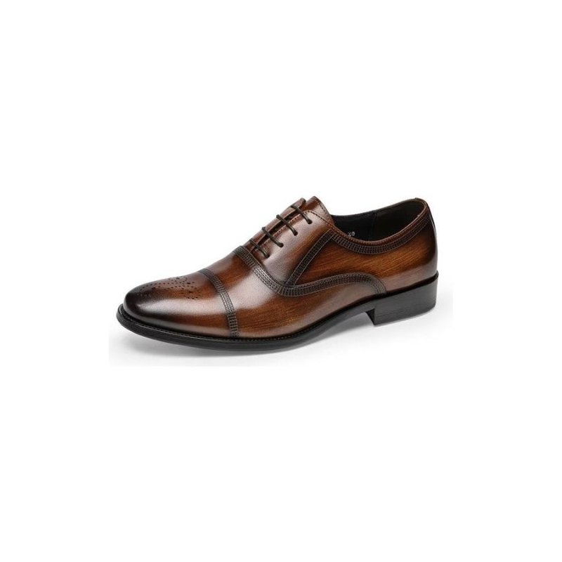 Formele Herenschoenen Luxe Lederen Elegantie Oxford-kledingschoenen - Koffie