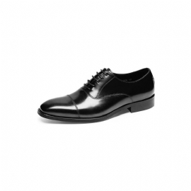 Formele Herenschoenen Luxe Oxford-schoenen Met Glad Patroon