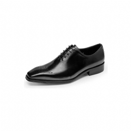 Formele Herenschoenen Luxe Rundleer Elegantie Oxford-schoenen