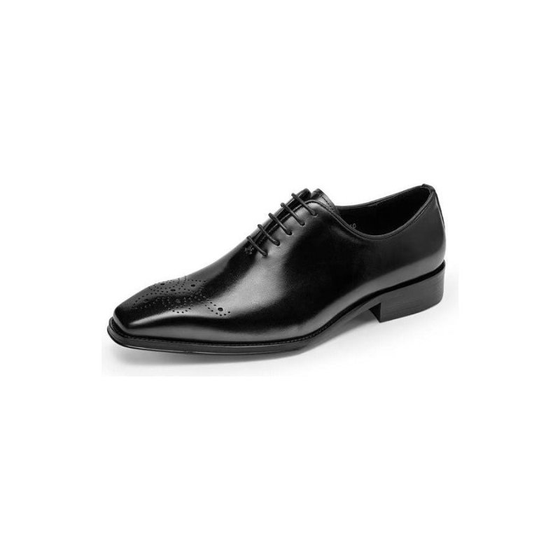 Formele Herenschoenen Luxe Rundleer Elegantie Oxford-schoenen - Zwart