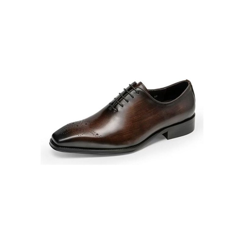 Formele Herenschoenen Luxe Rundleer Elegantie Oxford-schoenen - Koffie