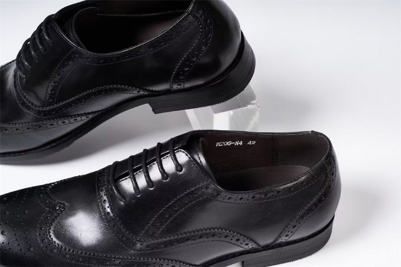 Formele Herenschoenen Metropolitan Mastery Leren Veterschoenen - Zwart