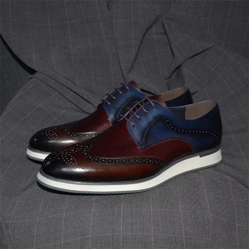 Formele Herenschoenen Moderne Met Veters - Blauw