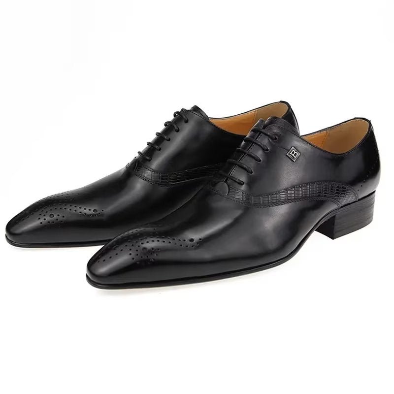 Formele Herenschoenen Modieuze Bruiloftsbrogues - Zwart