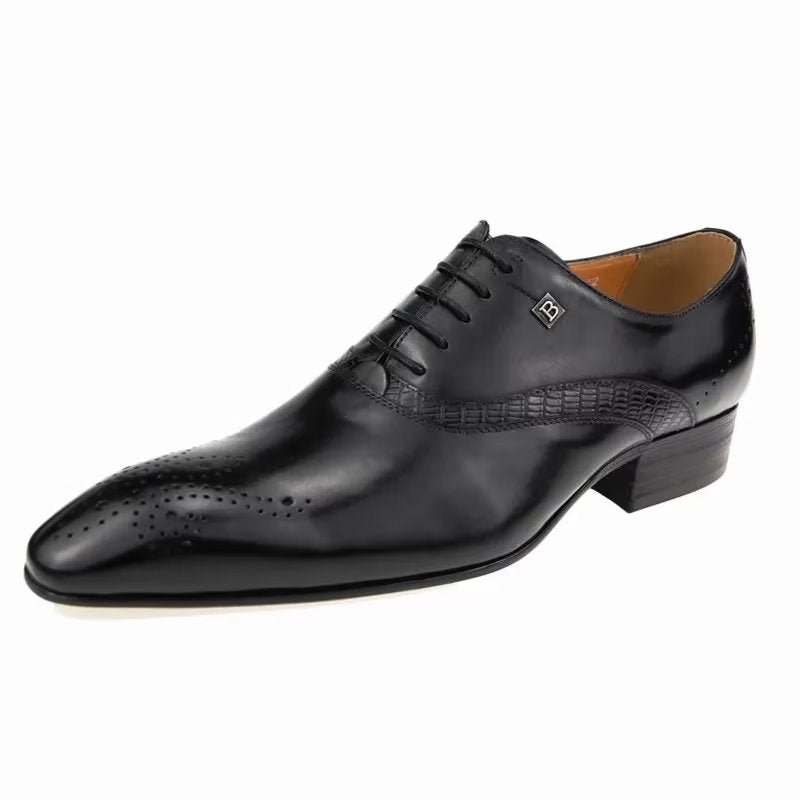 Formele Herenschoenen Modieuze Bruiloftsbrogues - Zwart