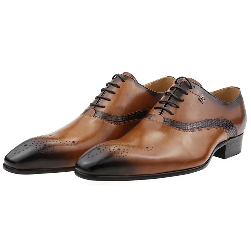 Formele Herenschoenen Modieuze Bruiloftsbrogues - Bruin