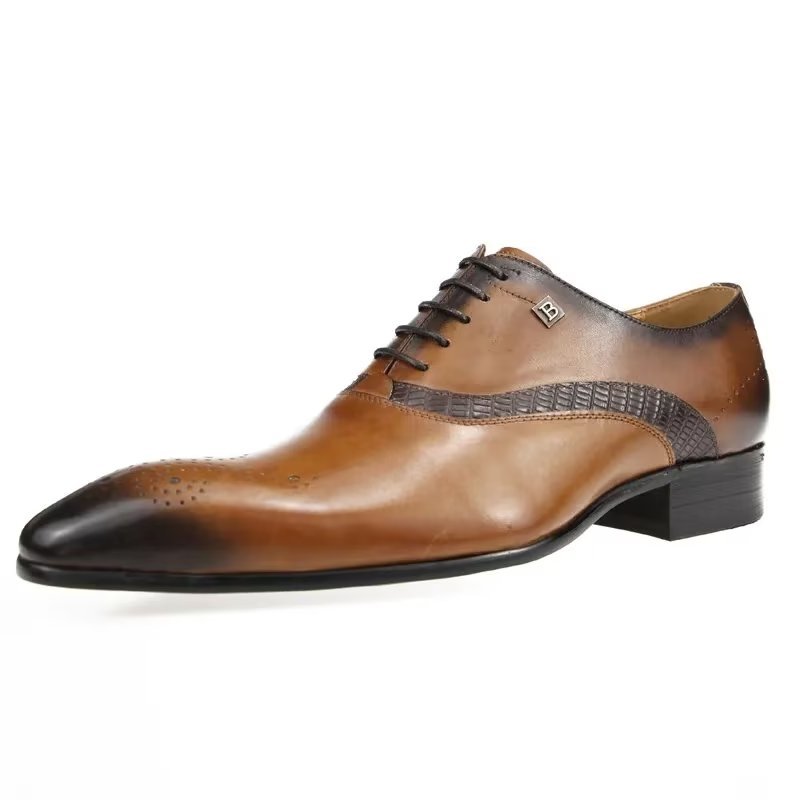 Formele Herenschoenen Modieuze Bruiloftsbrogues - Bruin