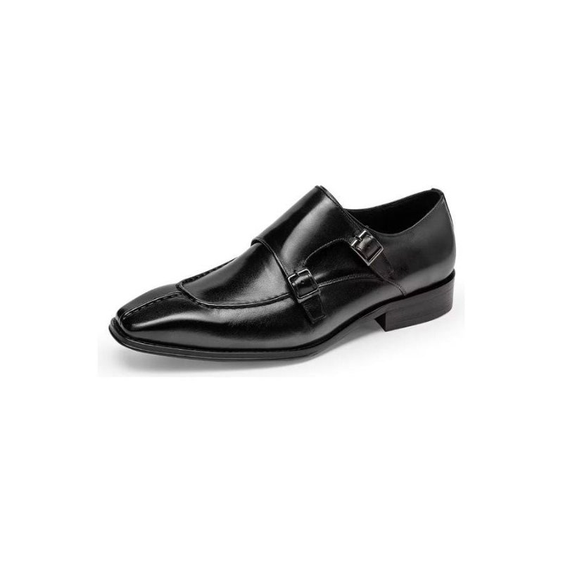 Formele Herenschoenen Monkstrap Elegante Rundlederen Kledingschoenen