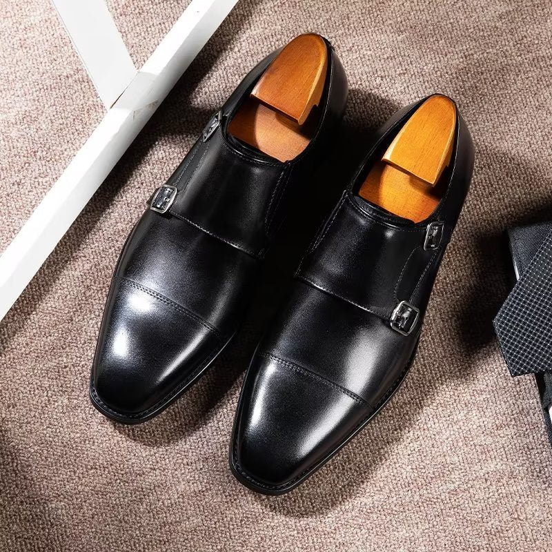 Formele Herenschoenen Monkstrap-kledingschoenen - Zwart