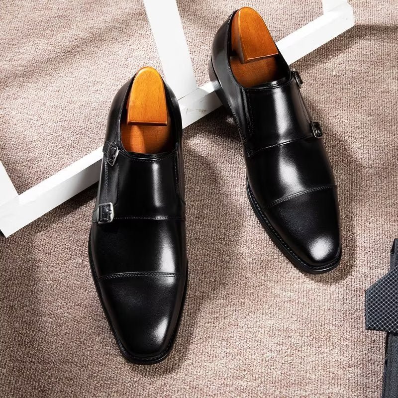 Formele Herenschoenen Monkstrap-kledingschoenen - Zwart