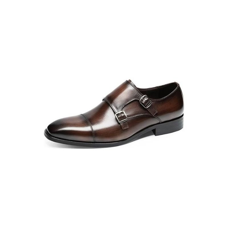 Formele Herenschoenen Monkstrap-kledingschoenen - Koffie