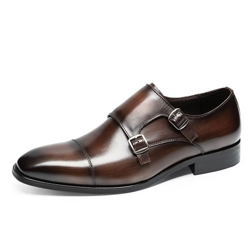 Formele Herenschoenen Monkstrap-kledingschoenen - Koffie