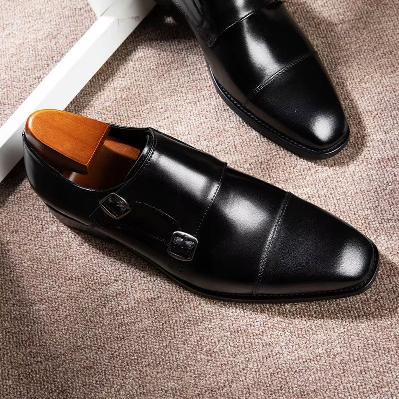 Formele Herenschoenen Monkstrap-kledingschoenen - Zwart