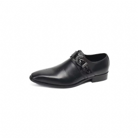 Formele Herenschoenen Monkstraps Elegante Instappers Echt Leer