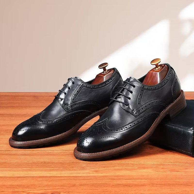 Formele Herenschoenen Prachtige Brogues - Zwart