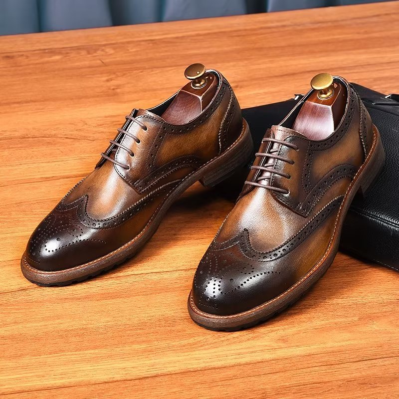 Formele Herenschoenen Prachtige Brogues - Koffie