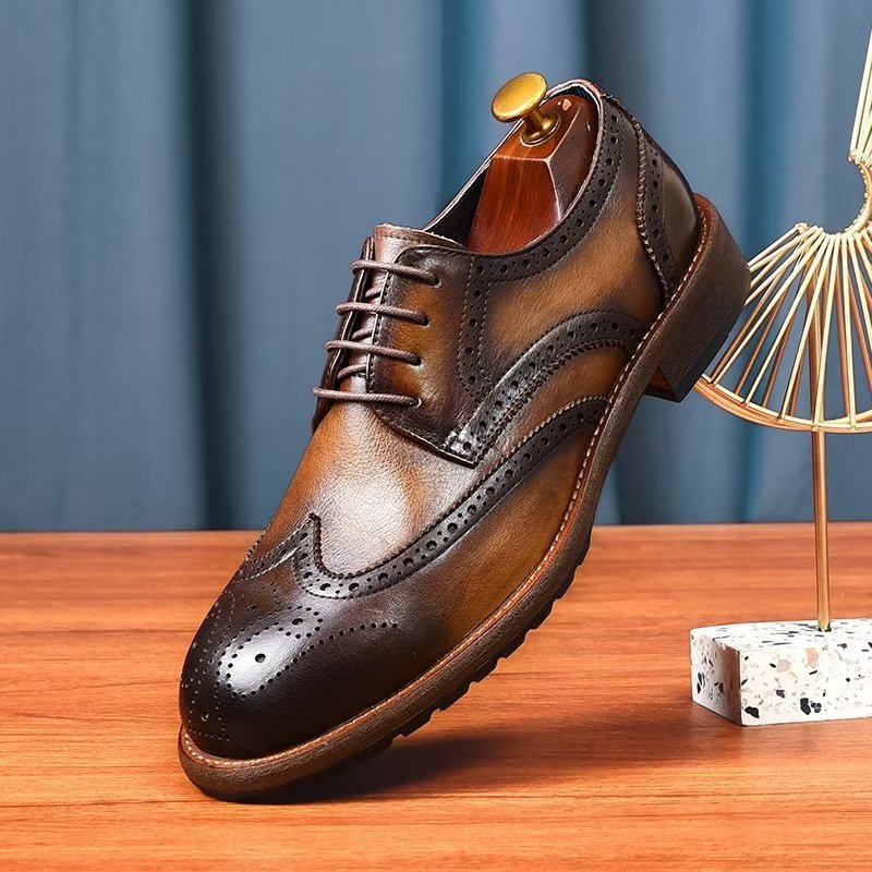 Formele Herenschoenen Prachtige Brogues - Koffie