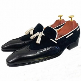 Formele Herenschoenen Prestige Loafers Met Puntige Neus Echt Leer