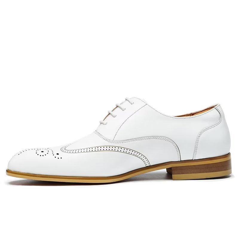 Formele Herenschoenen Slip-on Derbies Nette Schoenen - Wit