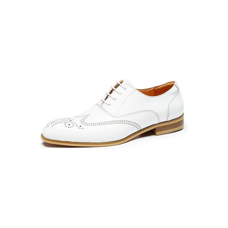 Formele Herenschoenen Slip-on Derbies Nette Schoenen - Wit