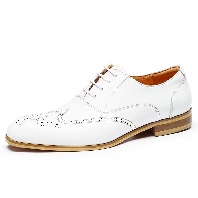 Formele Herenschoenen Slip-on Derbies Nette Schoenen - Wit