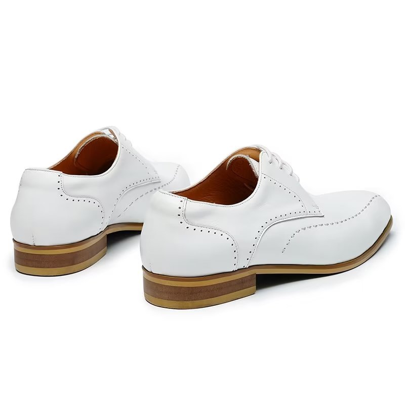 Formele Herenschoenen Slip-on Derbies Nette Schoenen - Wit 1