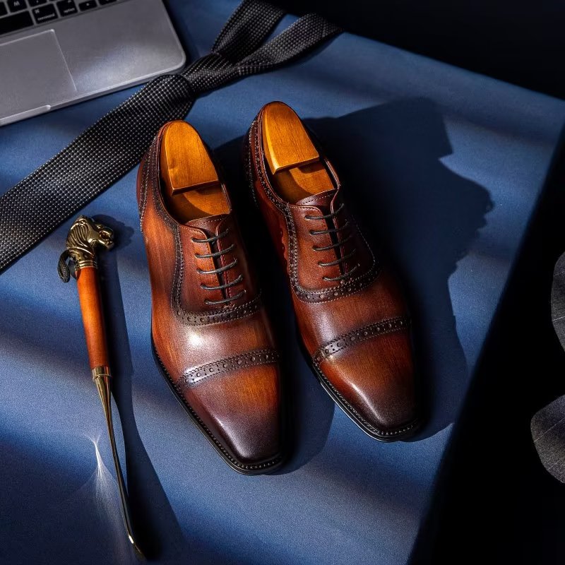 Formele Herenschoenen Stijlvolle Brogues - Koffie