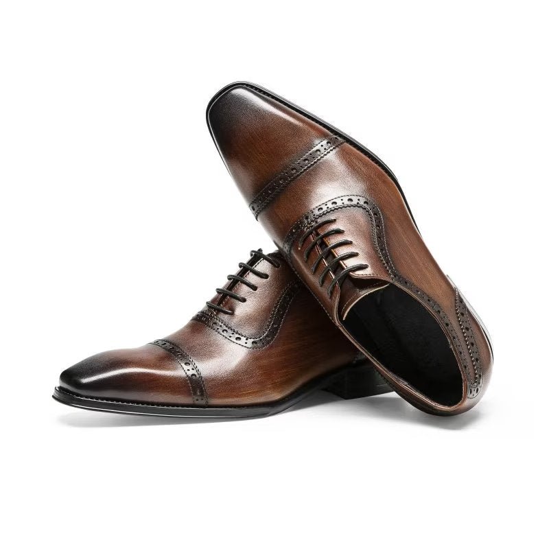 Formele Herenschoenen Stijlvolle Brogues - Koffie