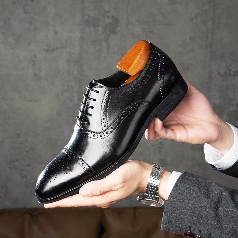 Formele Herenschoenen Stijlvolle Brogues-schoenen - Zwart