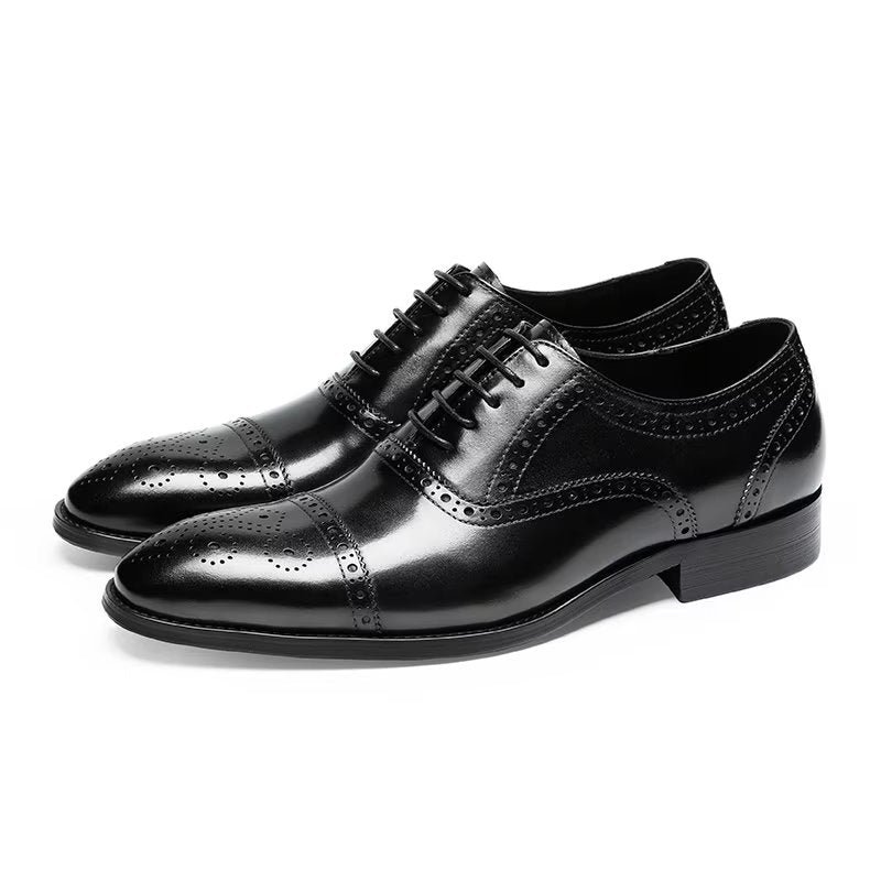 Formele Herenschoenen Stijlvolle Brogues-schoenen - Zwart