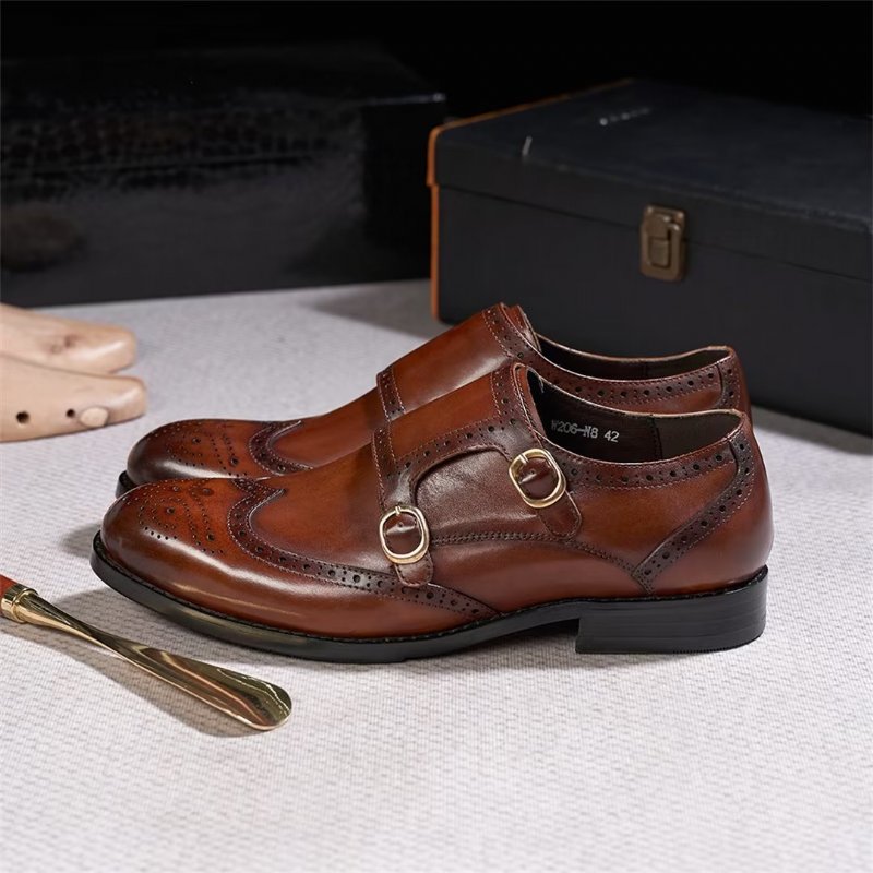 Formele Herenschoenen Strakke Herenslip-on Essentials - Bruin