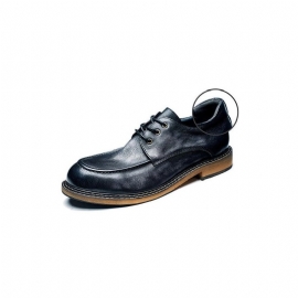 Formele Herenschoenen Tempting Shade Retro Leren Mocassin Elegante Veterschoen