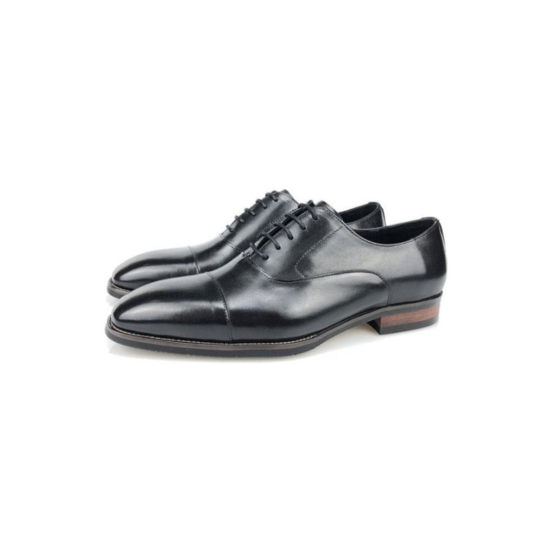 Formele Schoenen Heren Brogue-leren Veterschoenen - Zwart