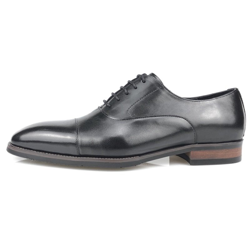 Formele Schoenen Heren Brogue-leren Veterschoenen - Zwart