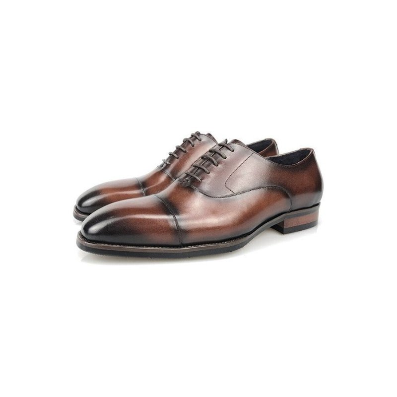 Formele Schoenen Heren Brogue-leren Veterschoenen - Koffie