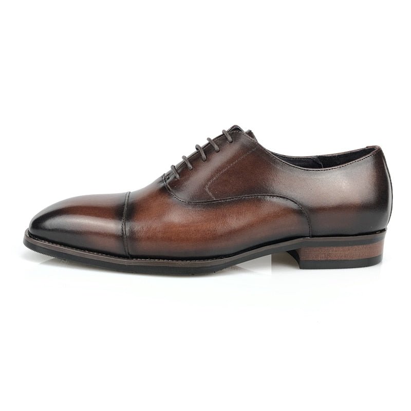 Formele Schoenen Heren Brogue-leren Veterschoenen - Koffie