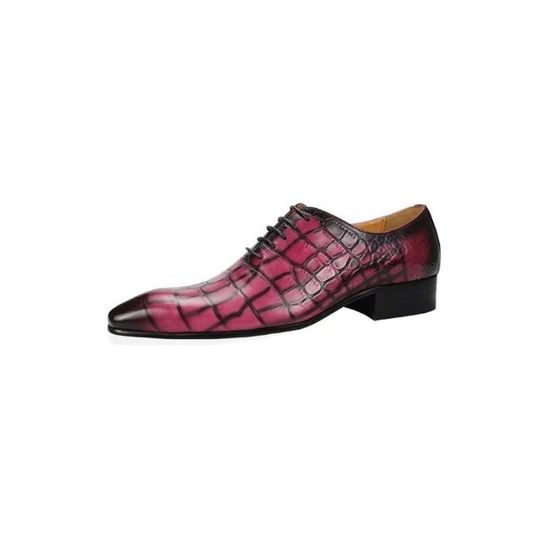 Formele Schoenen Heren Brogue-trouwschoenen Met Veters - Rood