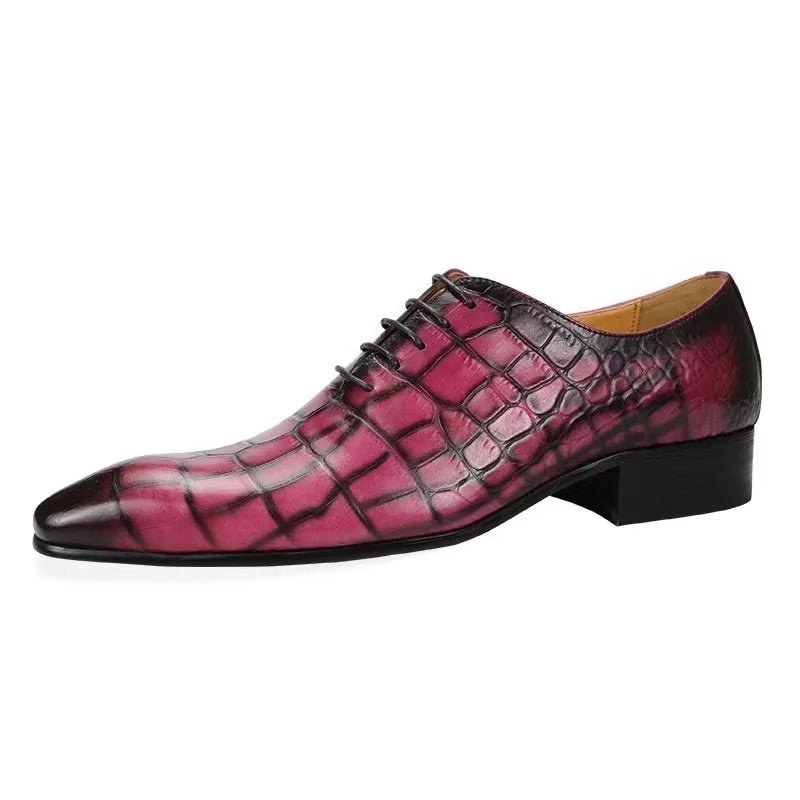 Formele Schoenen Heren Brogue-trouwschoenen Met Veters - Rood