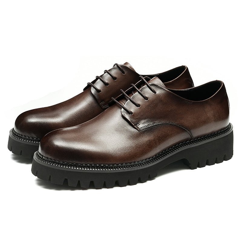 Formele Schoenen Heren Brogues Met Veters Rundleer - Koffie