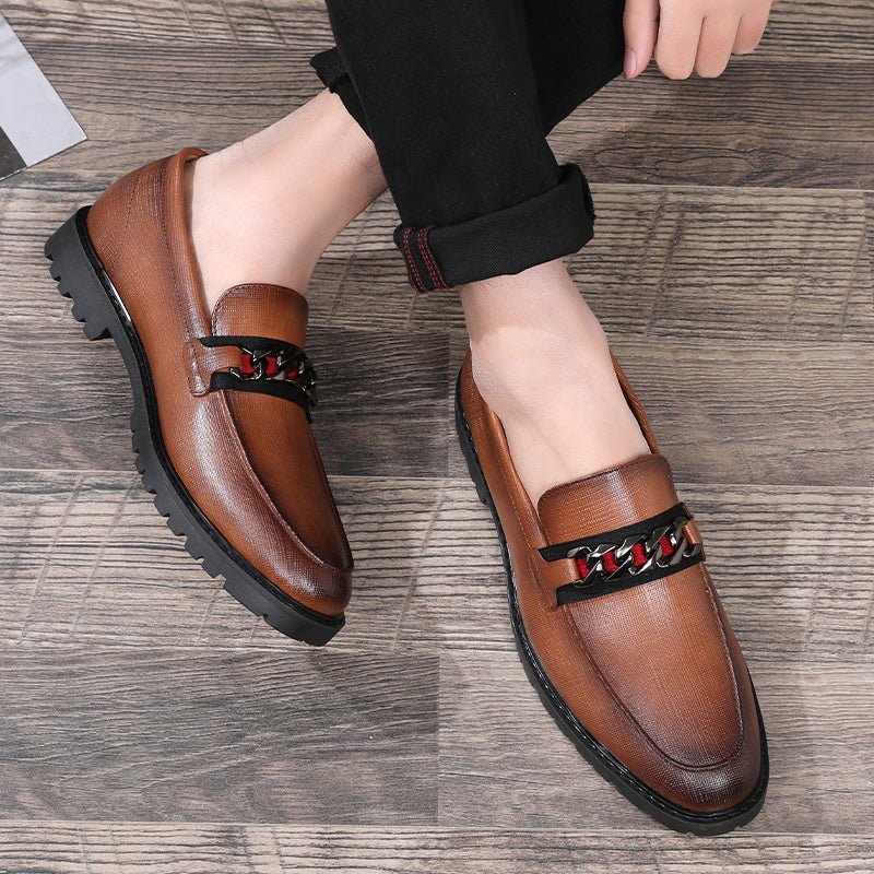 Formele Schoenen Heren Bruiloft Derby-loafers - Wit