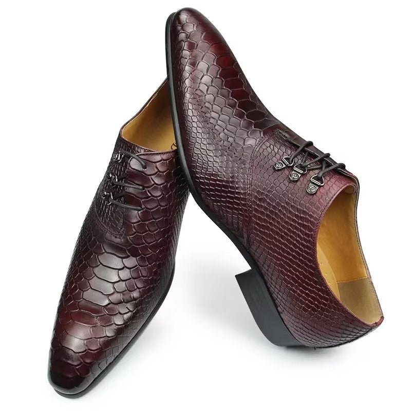 Formele Schoenen Heren Bruiloftsbrogues - Rood