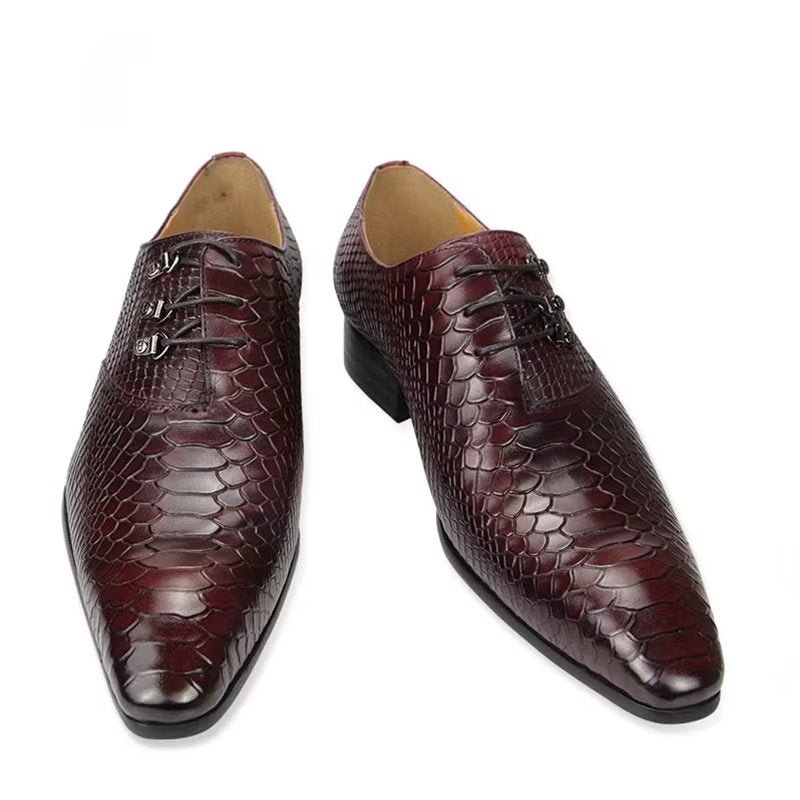 Formele Schoenen Heren Bruiloftsbrogues - Rood