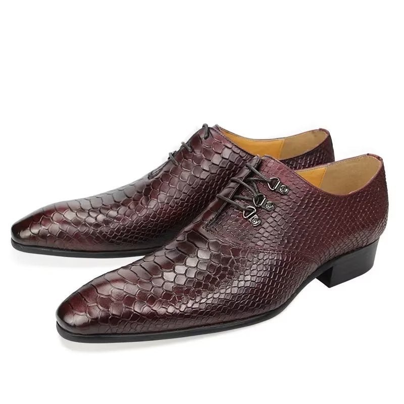 Formele Schoenen Heren Bruiloftsbrogues - Rood