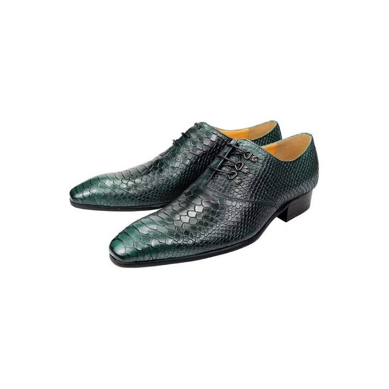 Formele Schoenen Heren Bruiloftsbrogues - Groen