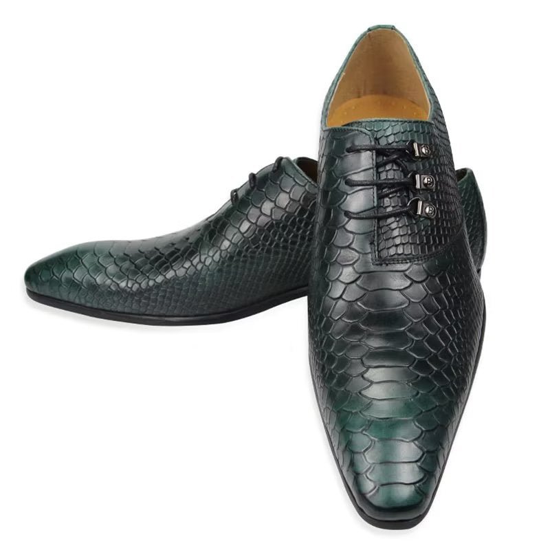 Formele Schoenen Heren Bruiloftsbrogues - Groen