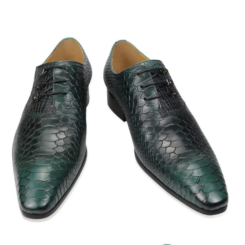 Formele Schoenen Heren Bruiloftsbrogues - Groen