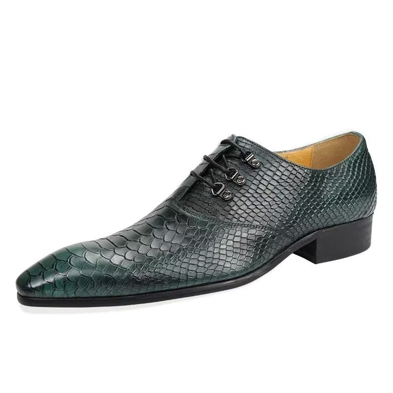 Formele Schoenen Heren Bruiloftsbrogues - Groen