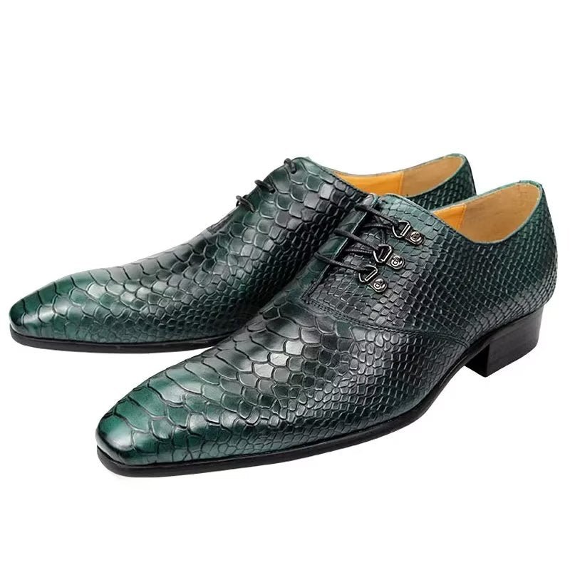 Formele Schoenen Heren Bruiloftsbrogues - Groen